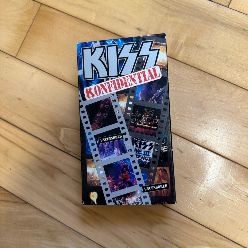 Kiss Konfidential VHS - Black and Blue